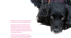 Desktop Screenshot of perfectpawsdoggrooming.co.uk